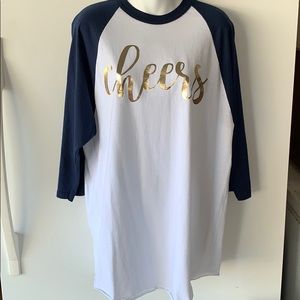 3/4 sleeve holiday tunic.